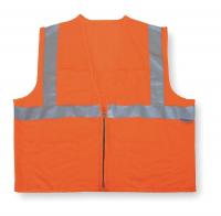 4GJN9 Cool Dry Hi Vis Vest, Class 2, 5XL, Orange