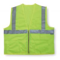 4GJP7 Cool Dry Hi Vis Vest, Class 2, 5XL, Lime