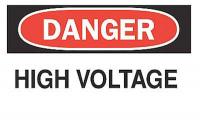 4GK34 Danger Sign, 14 x 20In, R and BK/WHT, HV, HV