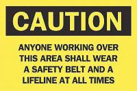 4GK92 Caution Sign, 10 x 14In, BK/YEL, ENG, Text