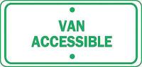4GL24 Parking Sign, 6 x 12In, GRN/WHT, Text