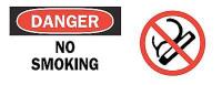 4GL30 Danger No Smoking Sign, 7 x 17In, ENG, SURF