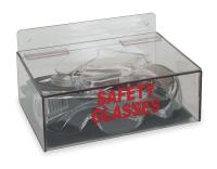 4GMR6 Prot Eyewear Disp, Tray, Clr, PETG, Wall Mtg