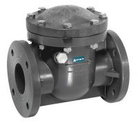 4GPN7 Swing Check Valve, 8 In, Flanged, PVC