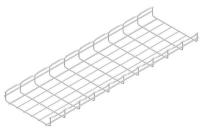 4GVX4 Wire Mesh Cable Tray, 12x2In, 10 Ft