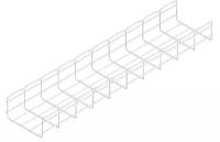4GVX8 Wire Mesh Cable Tray, 8x4In, 10 Ft