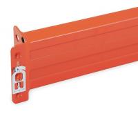 10W860 Pallet Rack Beam, 48 L x 2-1/2 H, Orange