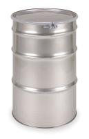 1MLC4 Stainless Steel Drum, Open Head, 55 Gal