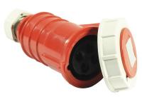 4HD13 Pin And Sleeve Connector, 60A, Red