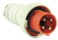 4HD15 Pin And Sleeve Plug, 60A, Red