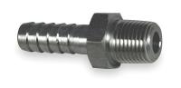 4HFG8 Male Adapter, 1/2 x 3/8 In, 303 SS