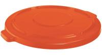 4HGT6 Round Container Lid, Red, 10 G