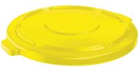 4HGV1 Round Container Lid, Yellow, 55 G