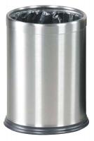 4HGV3 Wastebasket, Open Top, SS, 3 1/2G