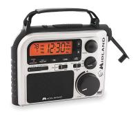 4HHC3 Portable Multipurpose Weather Radio, Silv