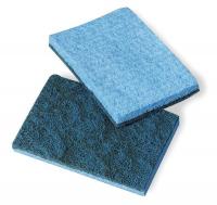 4HN86 Scrubbing Sponge, Blue, 5In L, 5In W, PK40