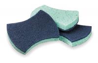 4HN92 Scrubbing Sponge, 2-7/8In L, 4-1/2InW, PK20