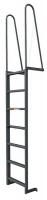 4HRC8 Walk-Thru Dock Ladder, 7 Steps, 78 In