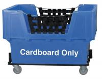 4HTG5 Matl Handling Cart, Cardboard Only, Blue