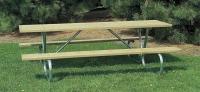 4HUA6 Picnic Table, 72x30, Wood, Rectangle