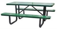 4HUW1 Picnic Table, Perforated, Rectangular