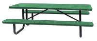 4HUW3 Picnic Table, Perforated, Rectangular