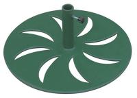 4HUW7 Outdoor Umbrella Base, Round, Green