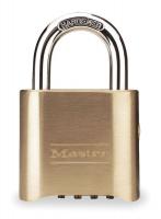 4HY70 Combination Padlock, 4 Dial, Brass, 2 In