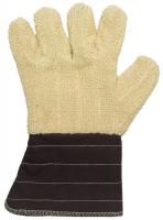 4JC88 Flame Retardant Gloves, XL, Ylw/Brown, PR