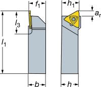 4JDJ8 Square Shank Holder, RF123T023-12BM