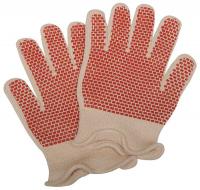 4JF36 Heat Resistant Gloves, White/Rust, L, PR