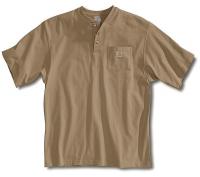 4JFF1 Short Sleeve Henley, Desert, 2XL