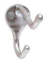 4JG66 Coat and Garment Hook, 2 Ends