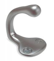 4JH12 Coat and Garment Hook, Brass, 1-1/8 In