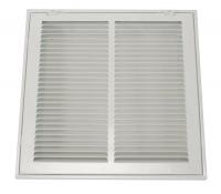 4JRT9 Return Air Filter Grille, 12x24 In, White