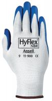 4JU95 Coated Gloves, S, Blue/White, PR