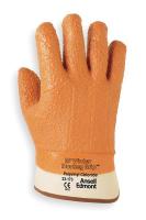 4JU99 Cold Protection Gloves, PVC, L, Tan, PR