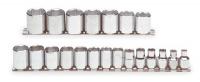 4JW21 Socket Set, Metric, 3/8Dr, 6Pt, 21 Pc
