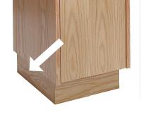 4JWY2 Locker Pedestal Base, Wood, W 18, D 18, H 4