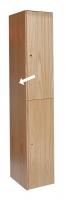 4JWY3 Locker End Panel, Wood, D 18 In, H 72 In