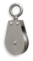 4JX68 Pulley Block, Swivel Eye, 600 lb.