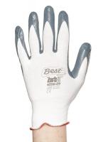 4JY31 Coated Gloves, M, Gray/White, PR