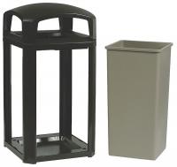4KFP5 Receptacle Frame, 50G, Black, Dome Top
