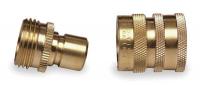 4KG98 Quick Connector Set, M/F, GHT, Brass