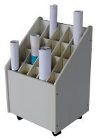 4KH33 Mobile Roll File, 20 Compartments