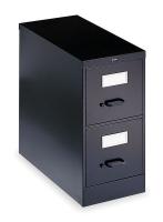 4KJ30 Cabinet, Vertical File, 29Hx15W, Black