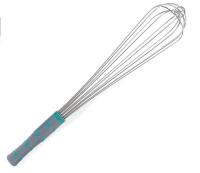 4KJJ5 French Whip, L 18 In, Aqua