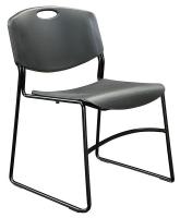 4KK08 Chair, Stackable, Black