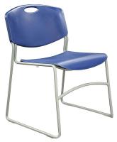 4KK09 Chair, Stackable, Blue