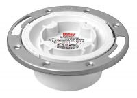 4KMN8 Toilet Flange, Floor, With SS Ring